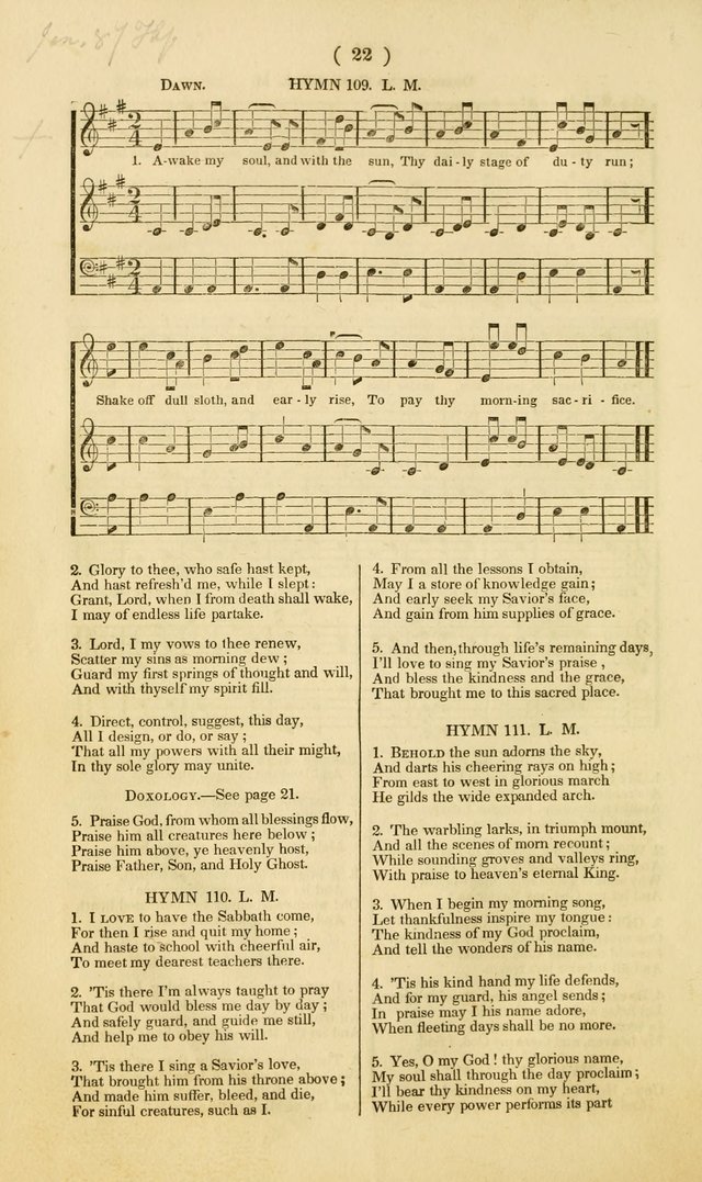 American Sunday School Psalmody; or, hymns and music, for the use of Sunday-schools and teacher