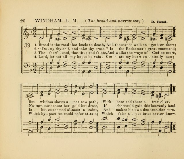 The American Sabbath School Singing Book: containing hymns, tunes, scriptural selections and chants, for Sabbath schools page 20