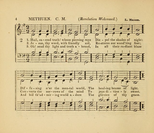 The American Sabbath School Singing Book: containing hymns, tunes, scriptural selections and chants, for Sabbath schools page 4