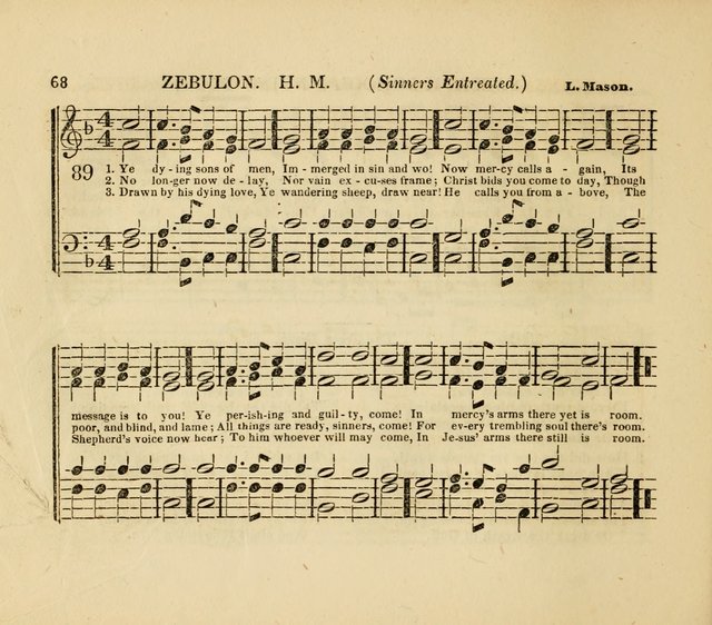 The American Sabbath School Singing Book: containing hymns, tunes, scriptural selections and chants, for Sabbath schools page 68