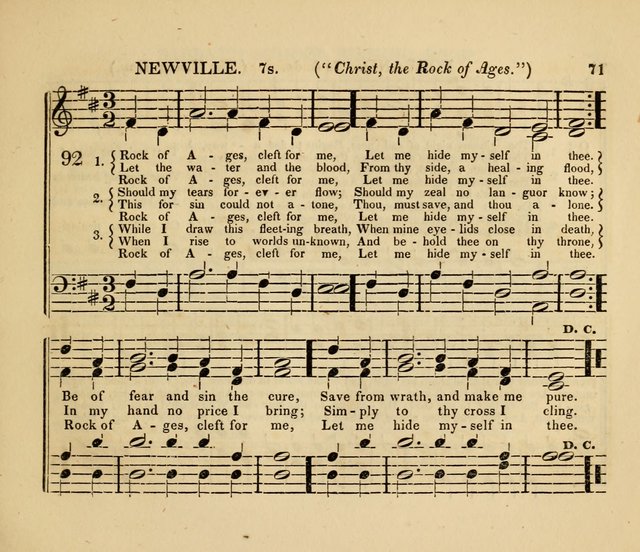 The American Sabbath School Singing Book: containing hymns, tunes, scriptural selections and chants, for Sabbath schools page 71