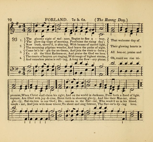 The American Sabbath School Singing Book: containing hymns, tunes, scriptural selections and chants, for Sabbath schools page 72