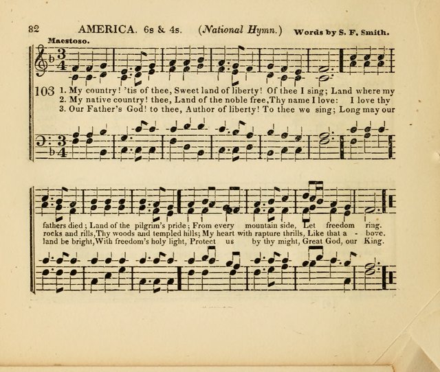 The American Sabbath School Singing Book: containing hymns, tunes, scriptural selections and chants, for Sabbath schools page 82