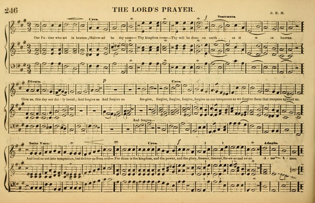 The American Vocalist: a selection of tunes, anthems, sentences, and hymns, old and new: designed for the church, the vestry, or the parlor; adapted to every variety of metre in common use. (Rev. ed.) page 246
