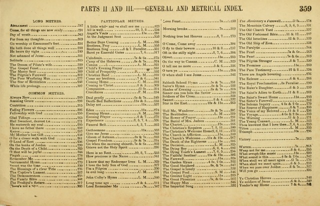 The American Vocalist: a selection of tunes, anthems, sentences, and hymns, old and new: designed for the church, the vestry, or the parlor; adapted to every variety of metre in common use. (Rev. ed.) page 359