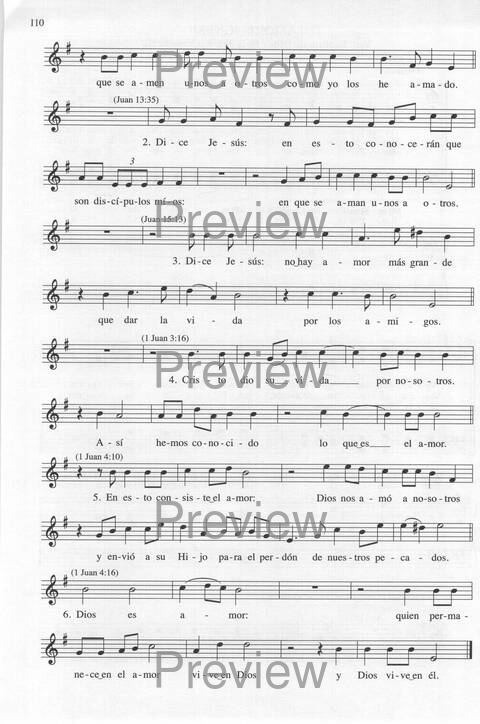 Bendigo al Señor: cánones, ostinatos, aclamacines y cantos de taizé page 110