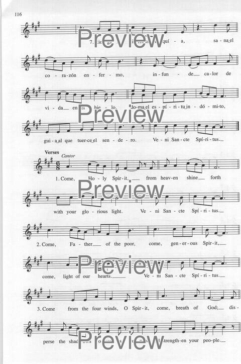 Bendigo al Señor: cánones, ostinatos, aclamacines y cantos de taizé page 116
