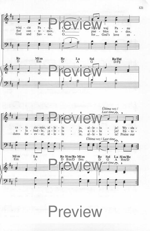 Bendigo al Señor: cánones, ostinatos, aclamacines y cantos de taizé page 121