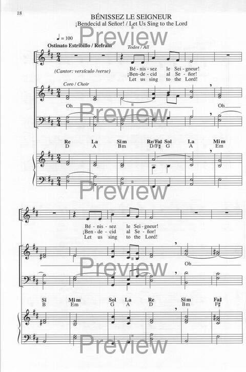 Bendigo al Señor: cánones, ostinatos, aclamacines y cantos de taizé page 18
