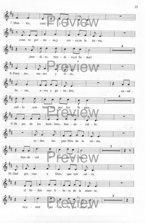Bendigo al Señor: cánones, ostinatos, aclamacines y cantos de taizé page 21