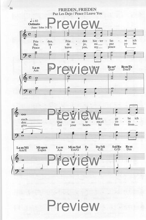 Bendigo al Señor: cánones, ostinatos, aclamacines y cantos de taizé page 56