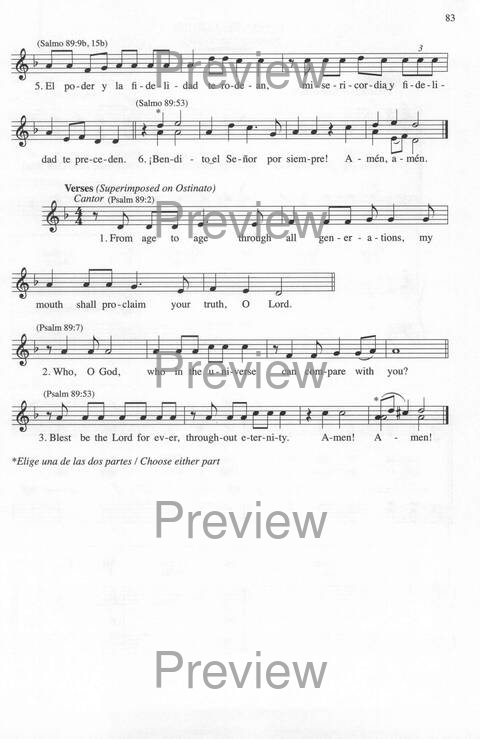 Bendigo al Señor: cánones, ostinatos, aclamacines y cantos de taizé page 83