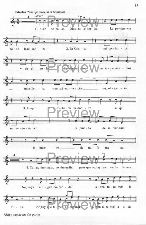 Bendigo al Señor: cánones, ostinatos, aclamacines y cantos de taizé page 85