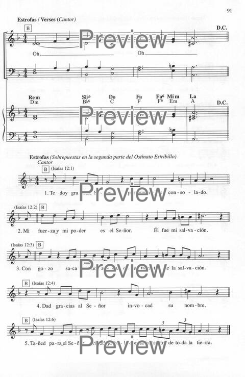 Bendigo al Señor: cánones, ostinatos, aclamacines y cantos de taizé page 91