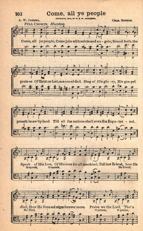 Bethany Hymns: A compilation of Choice Songs and Hymns page 106