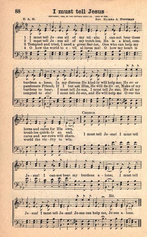 Bethany Hymns: A compilation of Choice Songs and Hymns page 88