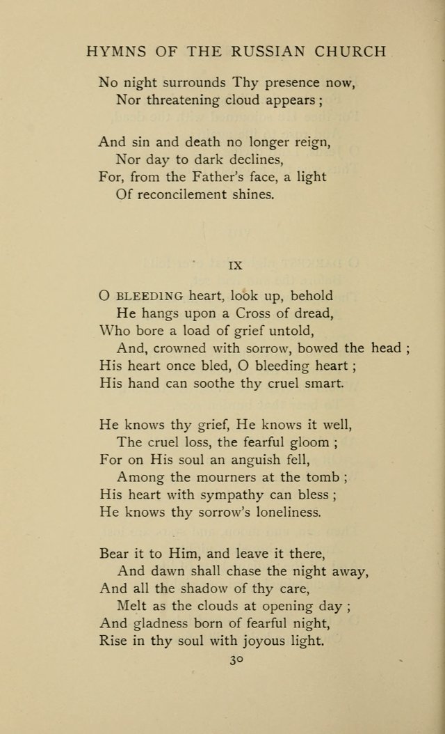 Hymns of the Russian Church: being translations, centos, and suggestions from the Greek office books with an introduction page 30