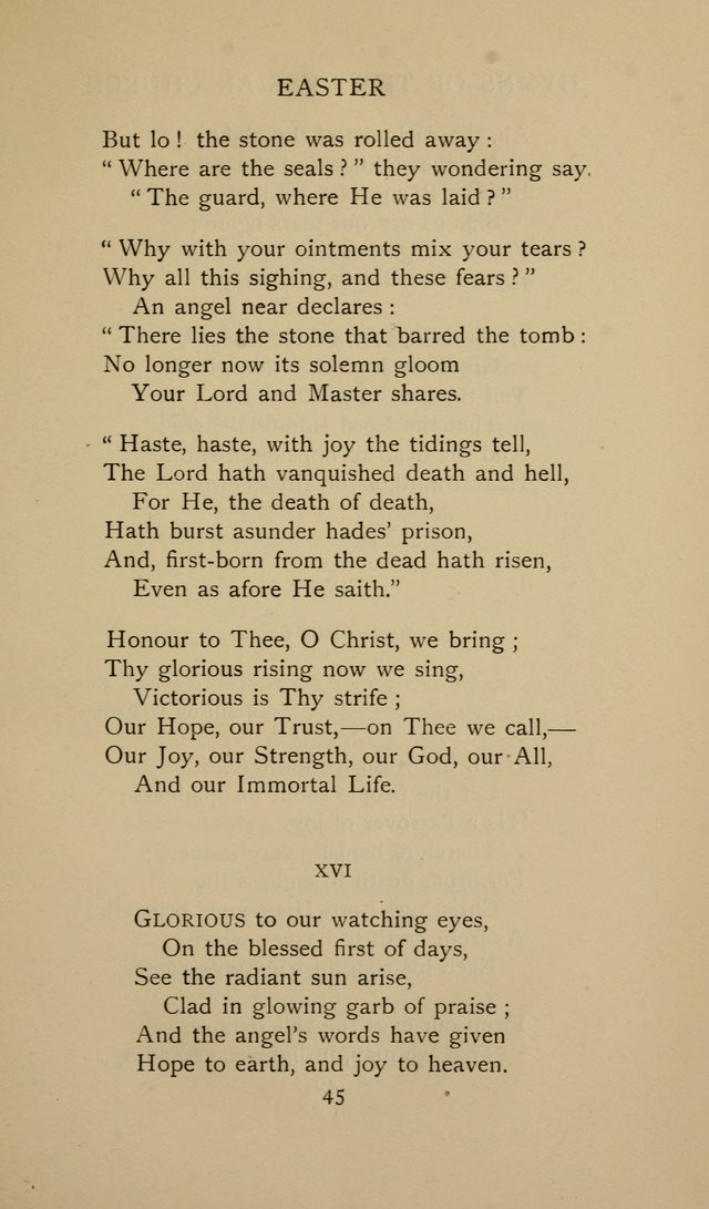 Hymns of the Russian Church: being translations, centos, and suggestions from the Greek office books with an introduction page 45