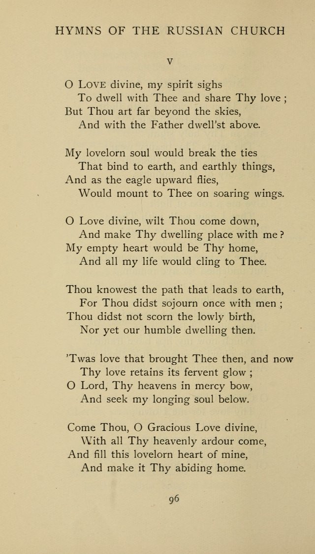 Hymns of the Russian Church: being translations, centos, and suggestions from the Greek office books with an introduction page 96