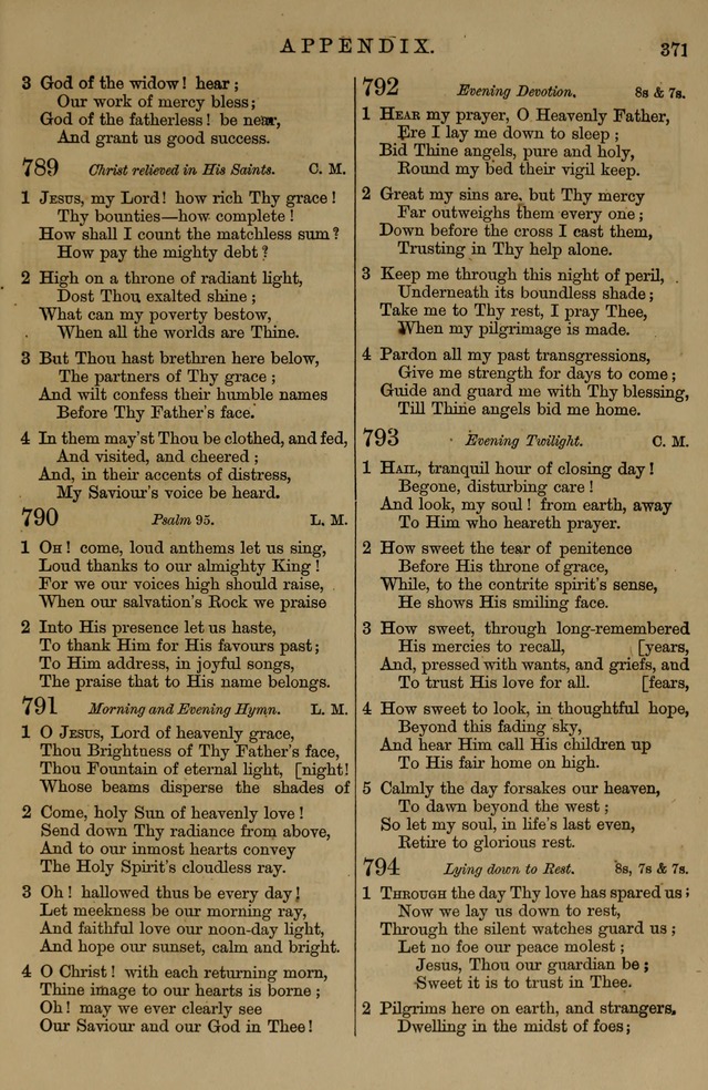 Book of Hymns and Tunes, comprising the psalms and hymns for the worship of God, approved by the general assembly of 1866, arranged with appropriate tunes... by authority of the assembly of 1873 page 369