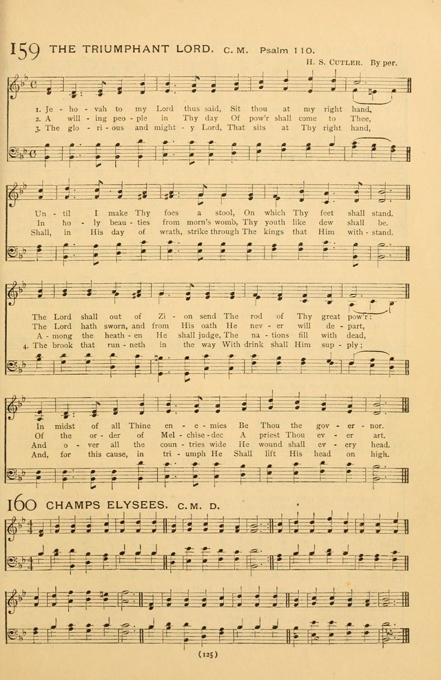Bible Songs: consisting of selections from the Psalms set to music suitable for Sabbath Schools, prayer meetings, etc. page 125