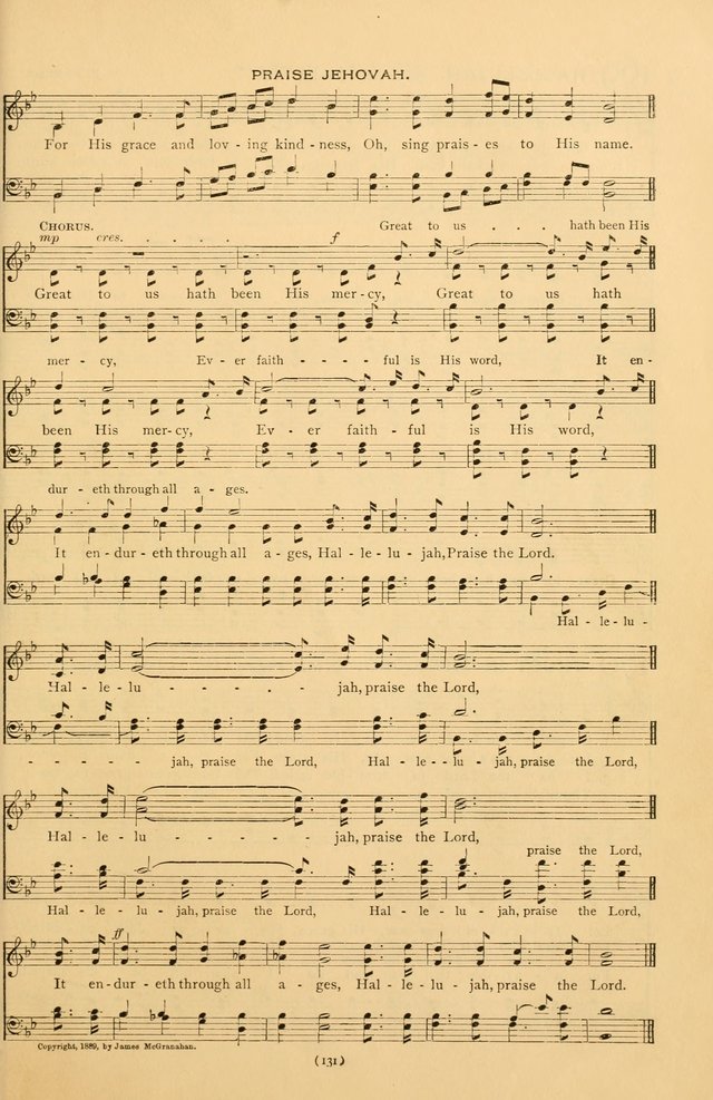 Bible Songs: consisting of selections from the Psalms set to music suitable for Sabbath Schools, prayer meetings, etc. page 131