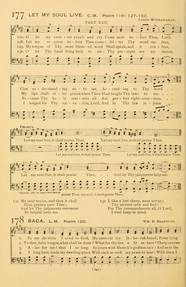 Bible Songs: consisting of selections from the Psalms set to music suitable for Sabbath Schools, prayer meetings, etc. page 142