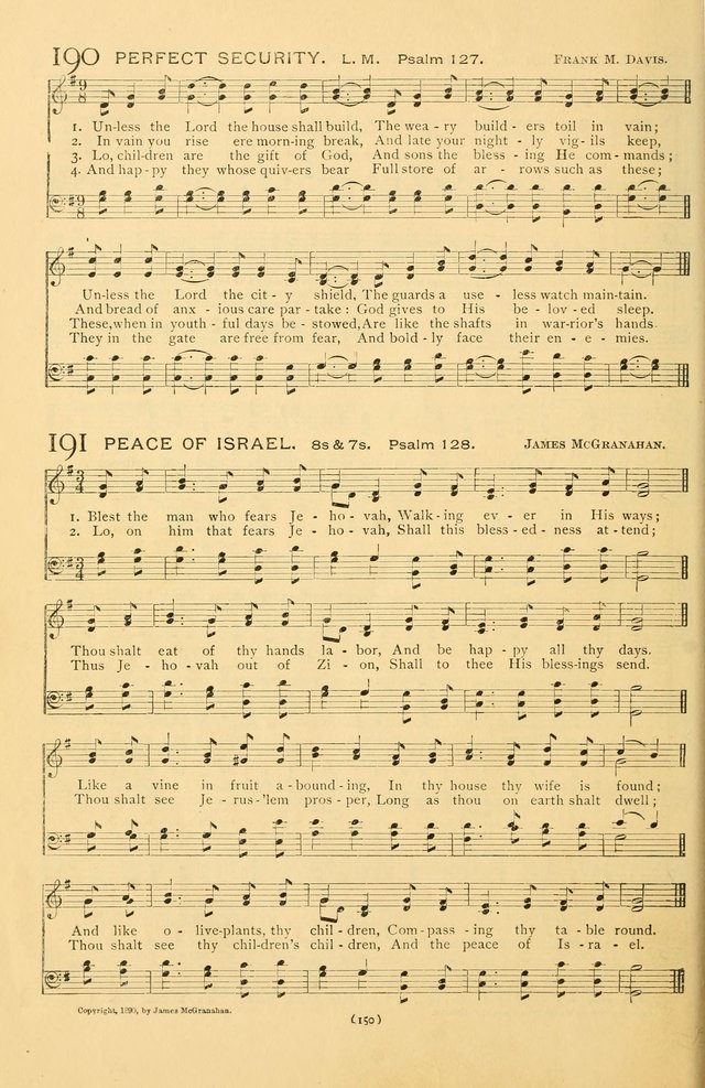 Bible Songs: consisting of selections from the Psalms set to music suitable for Sabbath Schools, prayer meetings, etc. page 150