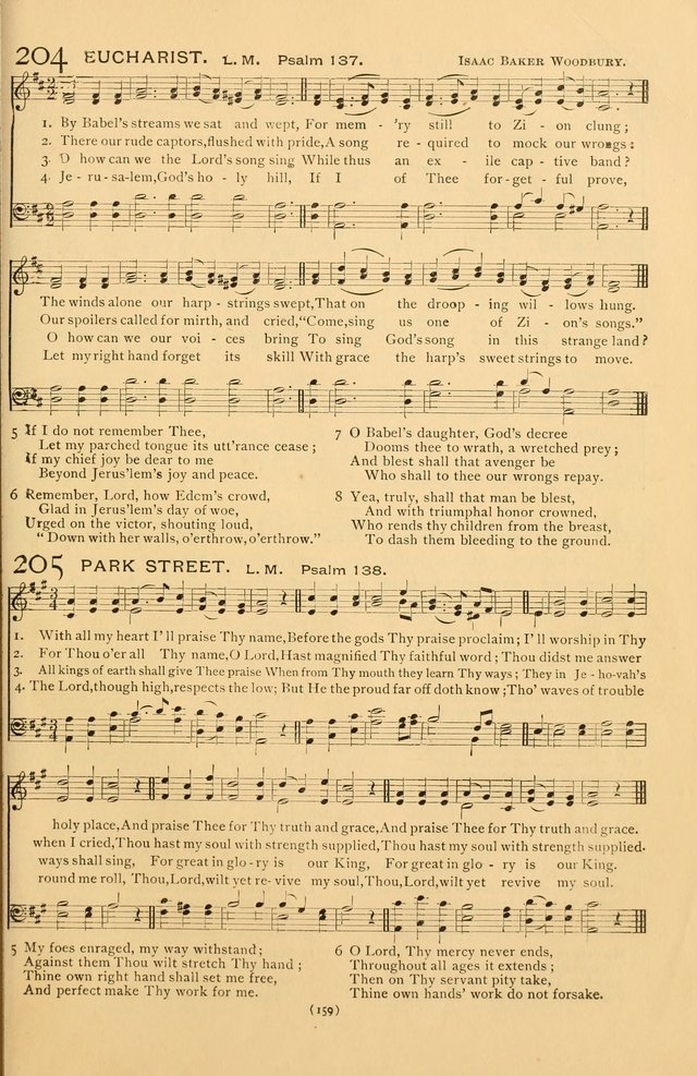 Bible Songs: consisting of selections from the Psalms set to music suitable for Sabbath Schools, prayer meetings, etc. page 159