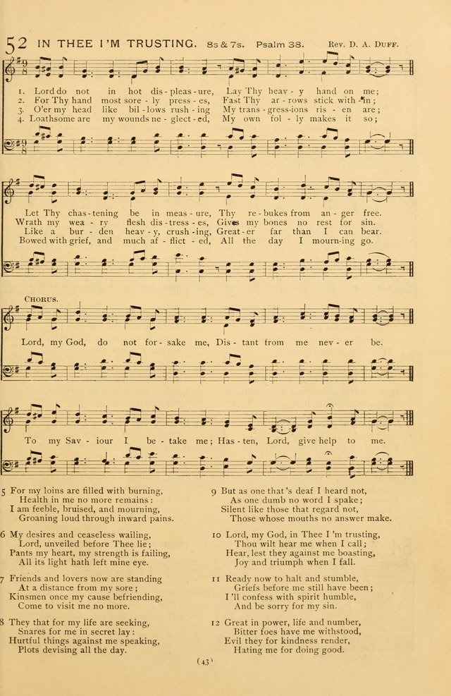 Bible Songs: consisting of selections from the Psalms set to music suitable for Sabbath Schools, prayer meetings, etc. page 43