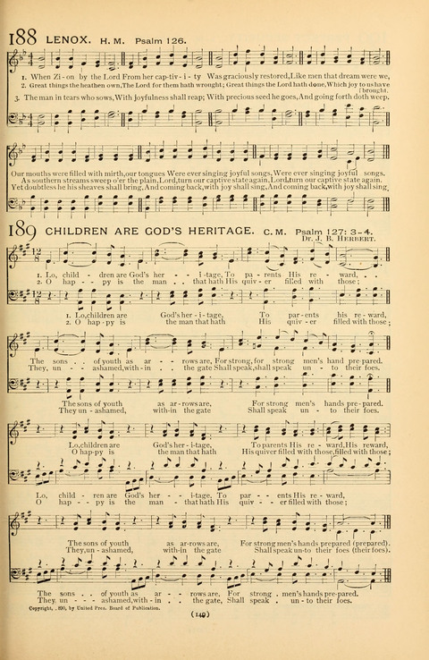 Bible Songs: consisting of selections from the Psalms set to music suitable for Sabbath Schools, prayer meetings, etc. page 129