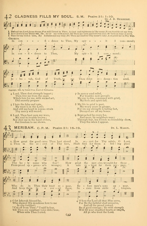 Bible Songs: consisting of selections from the Psalms set to music suitable for Sabbath Schools, prayer meetings, etc. page 31