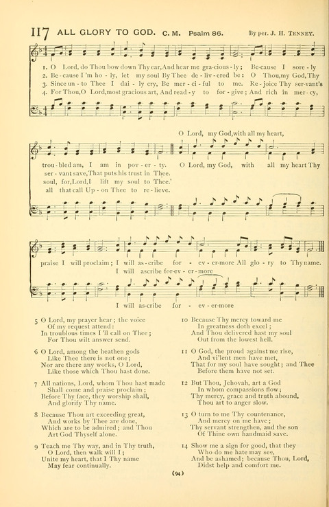 Bible Songs: consisting of selections from the Psalms set to music suitable for Sabbath Schools, prayer meetings, etc. page 74