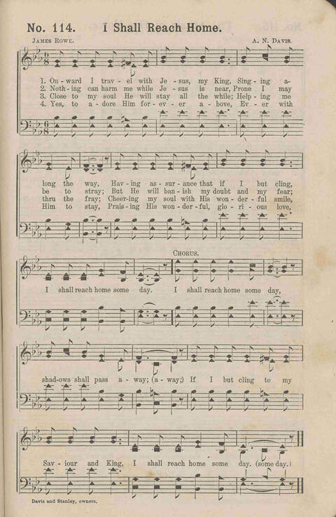 Beautiful Showers of Praise: a great collection of gospel songs and hymns for the church, praise service and conventions page 116