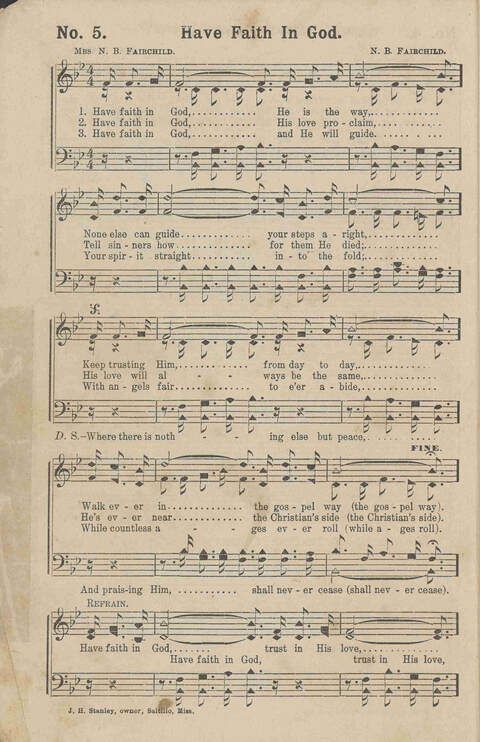 Beautiful Showers of Praise: a great collection of gospel songs and hymns for the church, praise service and conventions page 7