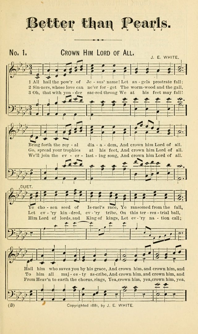 Better Than Pearls: sacred songs expressly adapted for gospel meetings page 4