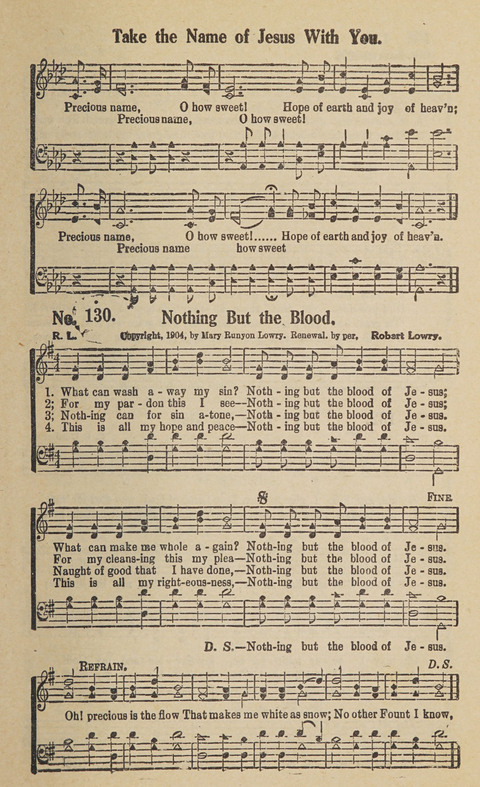 Beth-el Bells: a book of gospel songs for all christian work and worship page 131