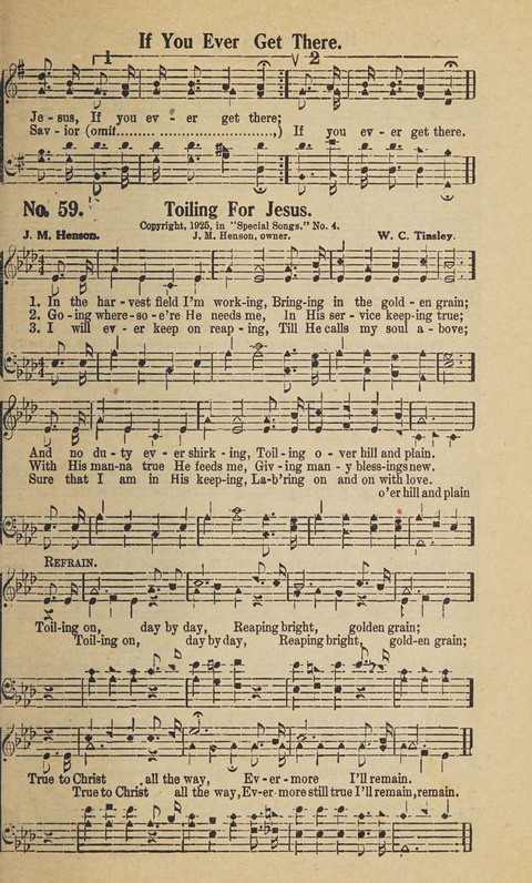 Beth-el Bells: a book of gospel songs for all christian work and worship page 57