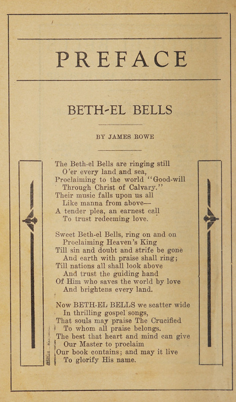 Beth-el Bells: a book of gospel songs for all christian work and worship page vii