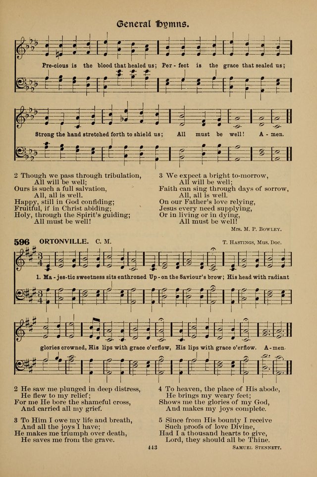 Hymnal Companion to the Prayer Book with Accompanying Tunes (Second Edition) page 444