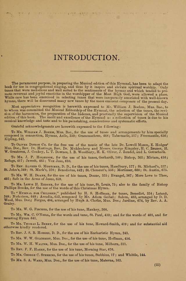 Hymnal Companion to the Prayer Book with Accompanying Tunes (Second Edition) page vii