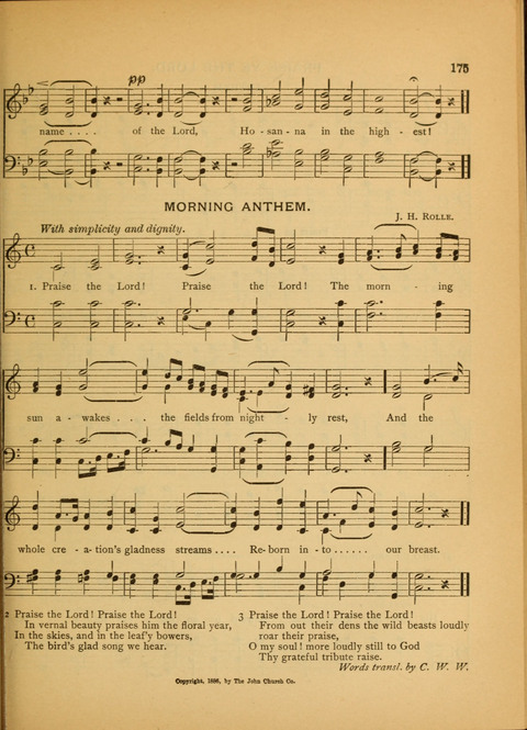 The Carol: a book of religious songs for the Sunday school and the home page 175