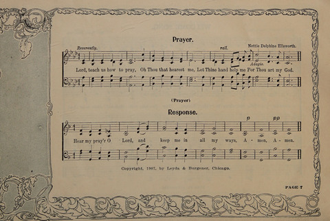 Carols: a Book of Songs and Services for the Beginners and Primary Grades of the Sunday School page 7
