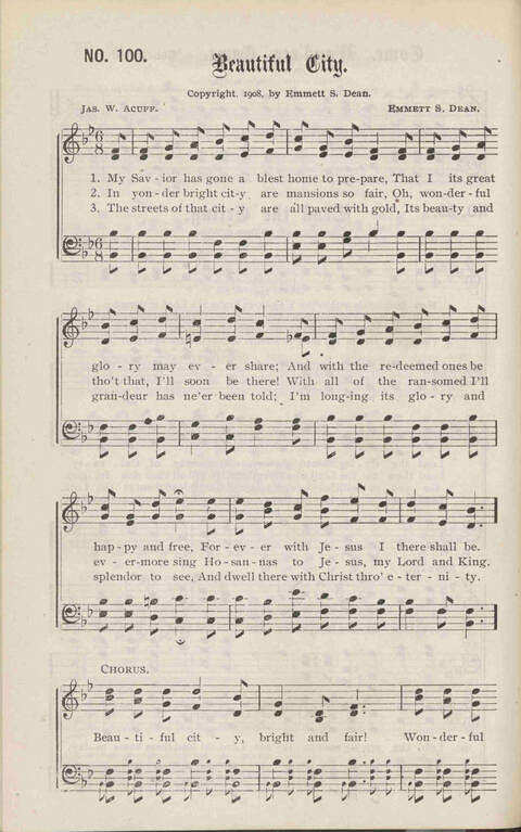 Crowning Carols: a superior collection of Sacred songs for the Church, Sunday school, singing class, singing convention, etc. page 106