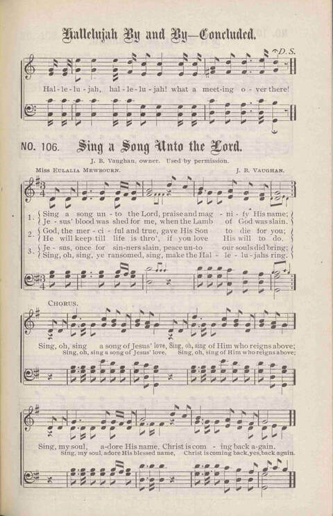 Crowning Carols: a superior collection of Sacred songs for the Church, Sunday school, singing class, singing convention, etc. page 113