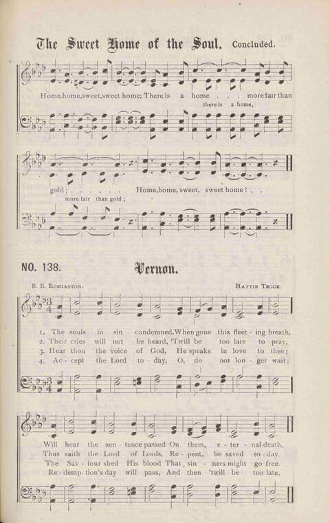 Crowning Carols: a superior collection of Sacred songs for the Church, Sunday school, singing class, singing convention, etc. page 147