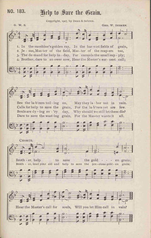 Crowning Carols: a superior collection of Sacred songs for the Church, Sunday school, singing class, singing convention, etc. page 193