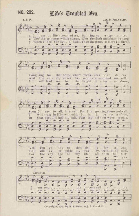 Crowning Carols: a superior collection of Sacred songs for the Church, Sunday school, singing class, singing convention, etc. page 216