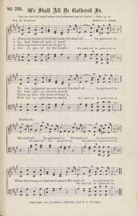 Crowning Carols: a superior collection of Sacred songs for the Church, Sunday school, singing class, singing convention, etc. page 219