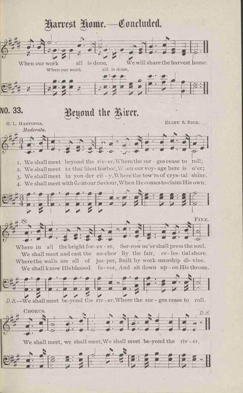 Crowning Carols: a superior collection of Sacred songs for the Church, Sunday school, singing class, singing convention, etc. page 35
